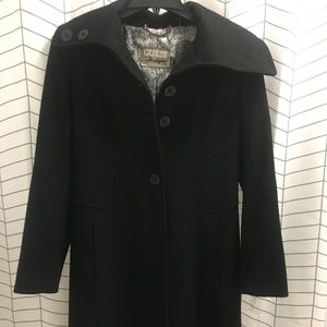 Long Black Guess Winter Coat